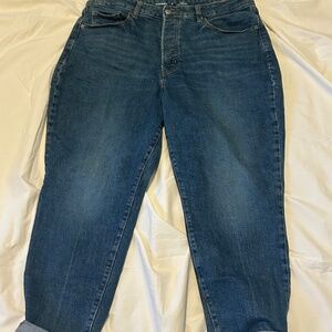 Old Navy High Rise Curvy O.G. Straight Button Fly Jeans w/Secret-Slim Pockets/16